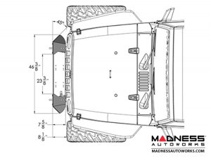 Jeep Wrangler JK Frame-Built Bumper Base w/Crawler Caps - #1201 